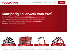 Tablet Screenshot of feuerwerk-poellmann.at